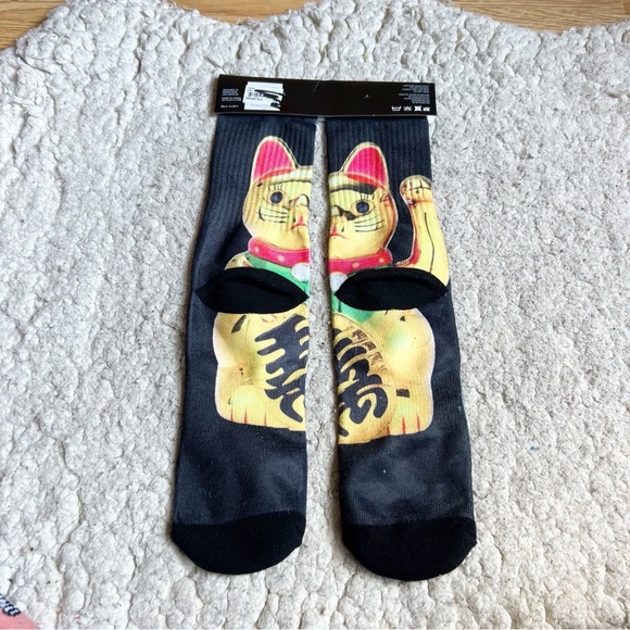 Wear Your Life Other - Black Lucky Cat Socks